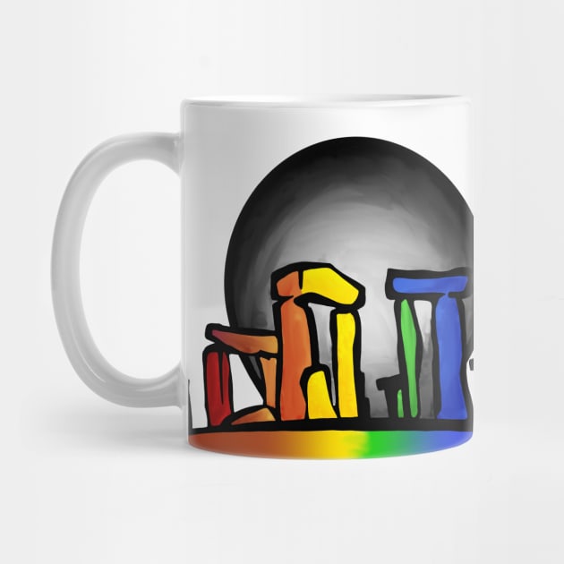 Rainbow Stonehenge by Slightly Unhinged